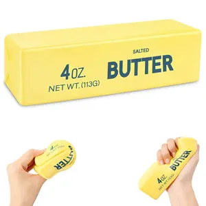 Slow Butter Squishy Toy - Soft, Squeezeable Cheese Squishy, Portable Fidget Squishies for Stress Relief and Relaxation