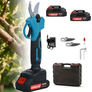 Cordless Pruning Shears Electric Garden Clippers Battery Powered Tree Branch Shrub Trimming Tool Handheld Power Pruner for Landscaping and House Yard Maintenance Project