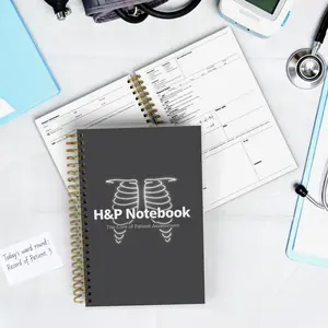 Clinical Companion Notebook - A5 Spiral H&P Journal for Med and Nursing Students, Organizer with Detailed Templates for Assessments, Waterproof Cover, and High-Quality No-Bleed Paper