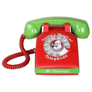 Nostalgia Electrics Mr. Christmas Magical Santa Phone with Included 60 Minute Talk Time