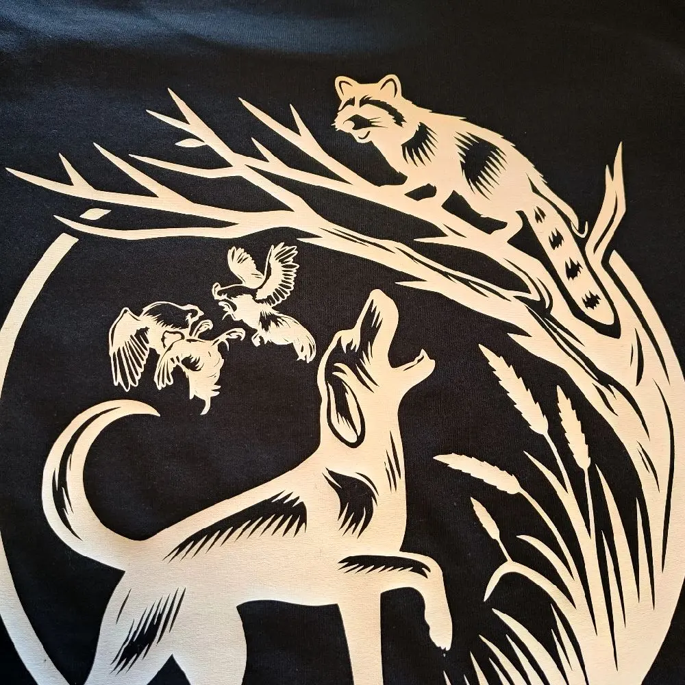 Gamefowl Menswear Custom T-Shirt, Racoon, Dog Hunting, Outdoors, Outdoor sports #7 - Top Quality Stylish Unisex