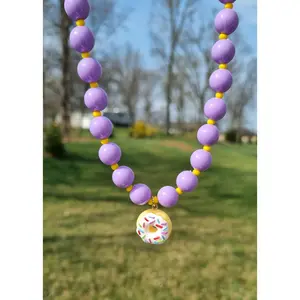 Chunky Necklace – Purple – Donut