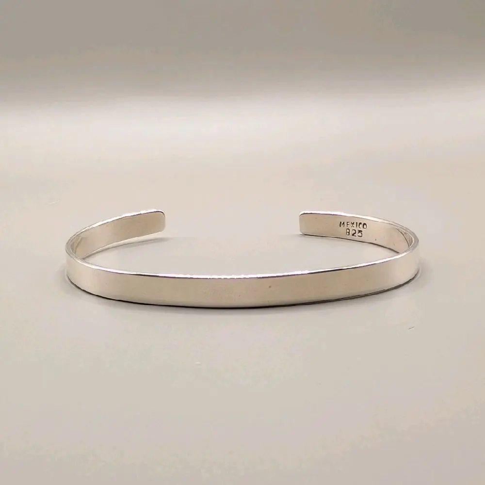 Cuff Bracelet 925 sterling silver Handmade in Taxco Mexico