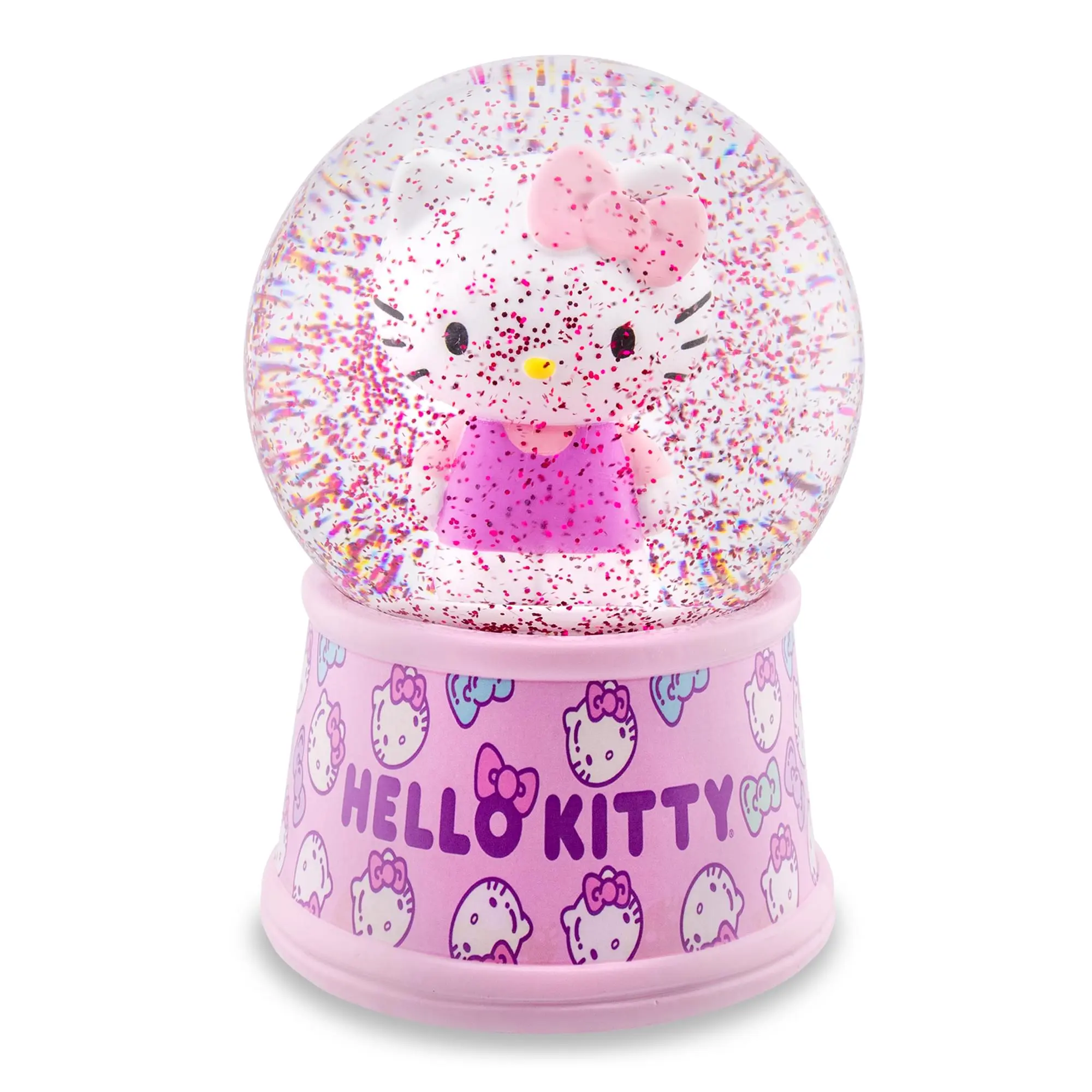 Sanrio Hello Kitty Decorative Light-Up Snow Globe with LED Lights - 6 Inches Tall, Collectible Figurine for Fandom Fans