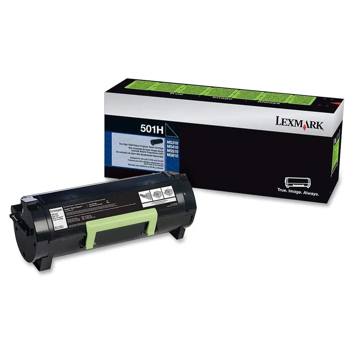 Lexmark 50F1H00 Black Toner Cartridge for MS610, MS510dn, MS410 & MS310 Series Printers, 5000 Pages Yield