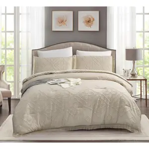 Boho King Size Comforter Set Beige 3 Pieces Tufted Tassel King Comforter Set Lightweight Down Comforter King Size Beige Farmhouse Boho Bedding Comforter Bed Set Gift Choice