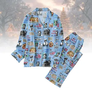 DNS -The Andy Griffith Christmas Pajamas Set, Andy Griffith Show Xmas Pajamas, Andy Taylor Holiday Pajamas, Funny Quote Christmas Sleepwear