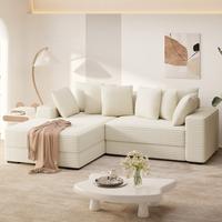 Beige-L Shape-Left Chaise