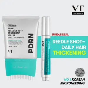 [VT Offical] PDRN Reedle Shot Scalp Care Set | PDRN Reedle Shot Brush Hair Serum & PDRN Reedle Shot Hair ampoule 100|300|700 bundle, Hair Thickening, Scalp Treatment, Korean Hair Care, anti-hair loss, hair growth, Scalp pore care