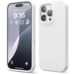 Phone case for iphone 17 16 15 14 13 12 11 Pro Max plus ,imitate Liquid Silicone Case Cover, Slim Liquid Silicone Shockproof Protective Gel Rubber Drop Protective 16/15/14 plus,Cute Phone Cases for iPhone 17 Pro Max