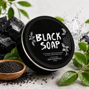Black Hair  Shampoo Bar ,Haircare Cleansing All-Natural Soap Hair .Grey Hair