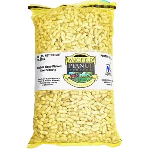 Wakefield Virginia 25 LBS Bulk Inshell Peanuts for Birds Squirrels and Other Wildlife Premium Raw Natural Unsalted High Energy Food
