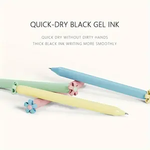 Creative Deformed Flower Ballpoint Pens, 4/8pcs Ink Refills, Office & School Supplies, Cute Gift Idea, Fast-Drying