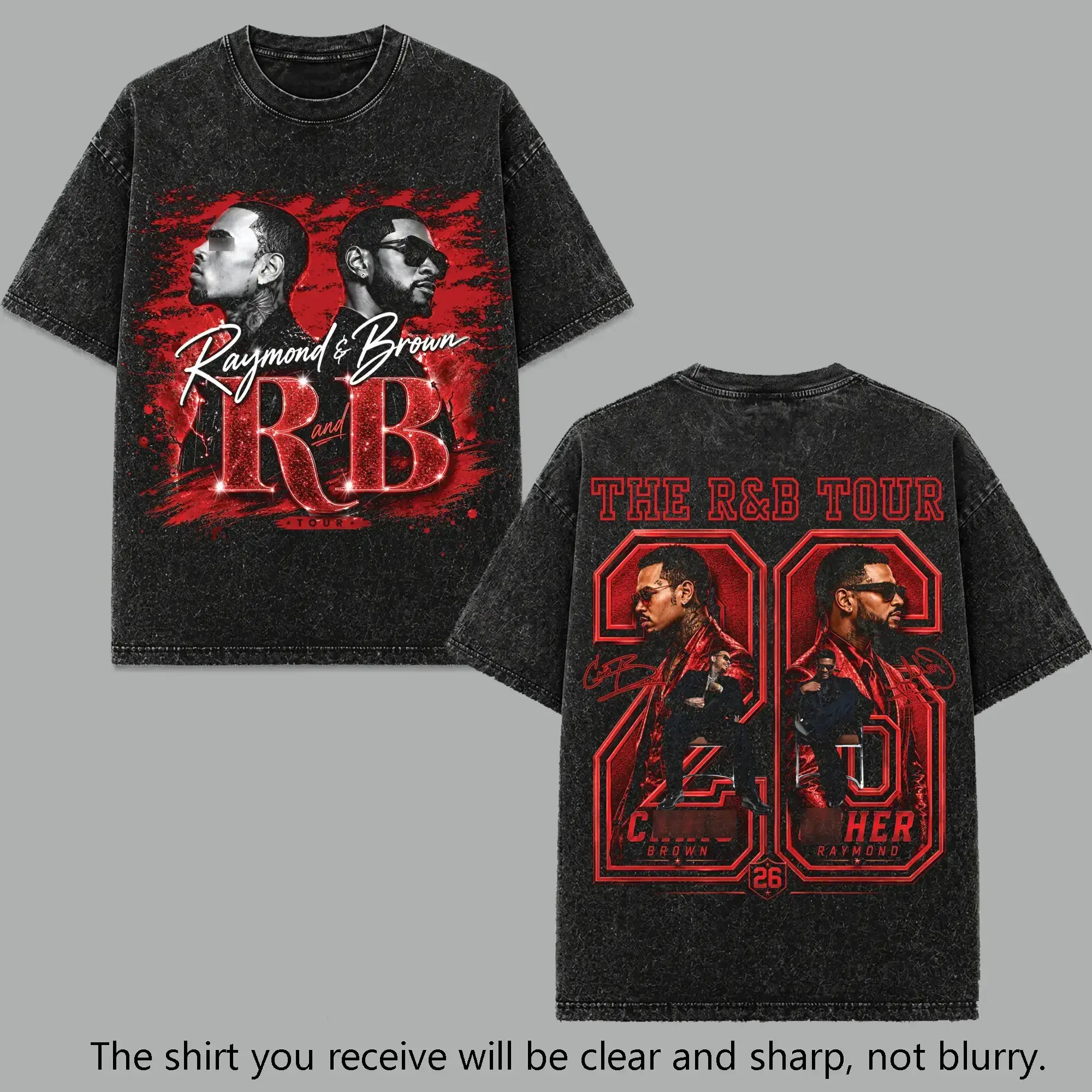 [Free Ship] Raymond & Brown The R&B Tour 2026 V38 Premium T-Shirt, R&B Music Duo Graphic Tee, Urban Hip Hop Soul Streetwear Shirt, Concert Tour Merch, Gift for R&B Fans, Vintage Music Tee