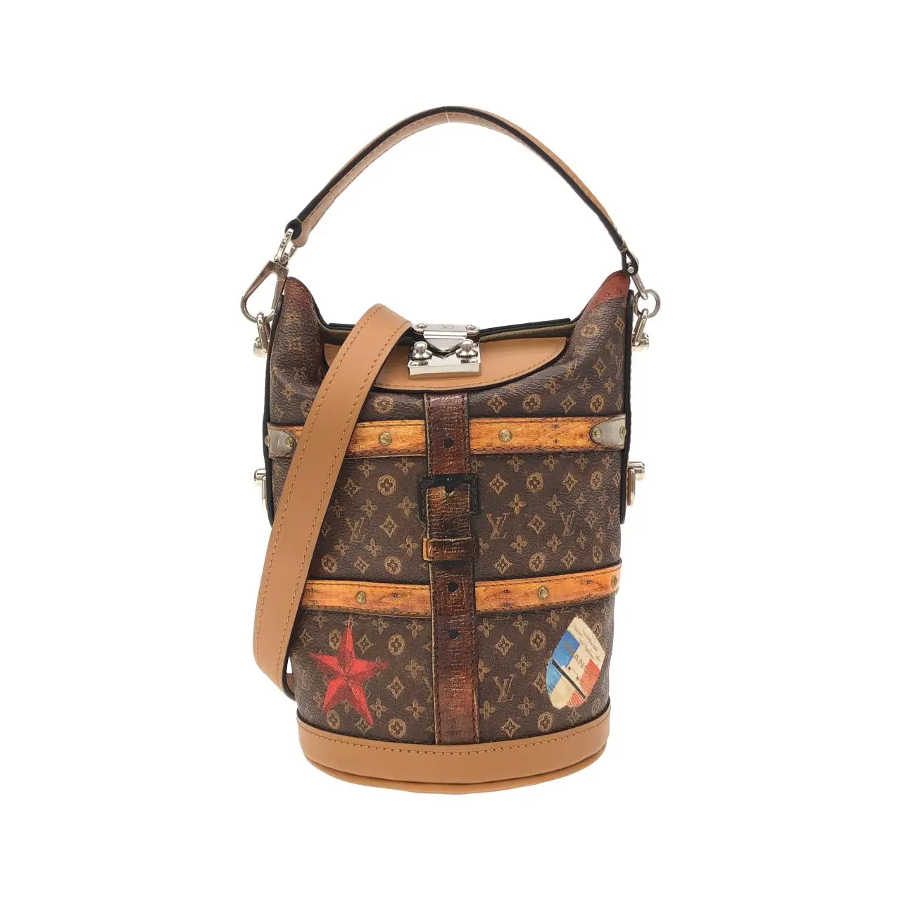 Pre-owned Louis Vuitton Canvas Shoulder Bags Monogram Duffle Bag