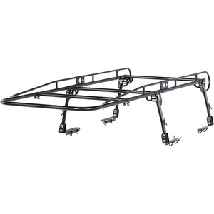 ALMULOO Adjustabl Truck Ladder Rack 60" W x 138" L x 34" H Universal Truck Pickup Bed Contractor Rack Heavy Duty Steel Lumber Utility Kayak Rack 1000lbs
