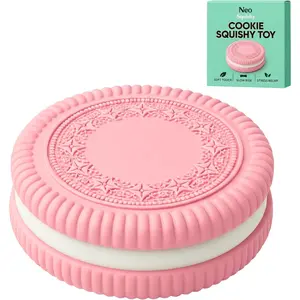 Oreos Squishy 16 CM Giant Cookie Squishy Toy – Extra Large Black Fidget Stress Relief Squeeze Toy for Kids & Adults, Viral TikTok Biscuit Design