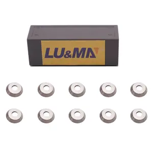 12mm Round Carbide Inserts Cutters Knifes Indexable Replacement Fits for Popular DIY Woodworking Lathe Wood Turning Finisher Hollower Tools 10pcs