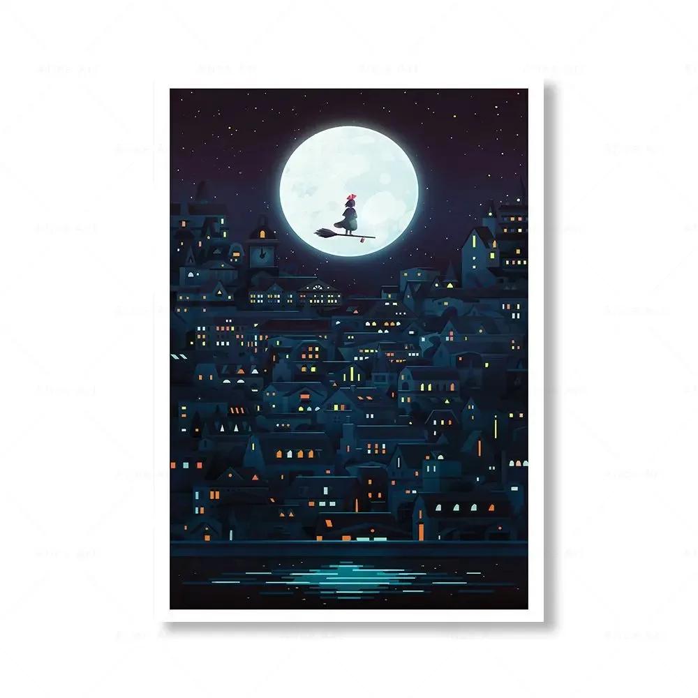 Hayao Miyazaki My Neighbour Totoro Spirited Away Anime Poster Canvas Painting Prints Wall Art Pictures for Living Room Decor