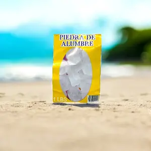 Piedra ALumbre 1 Pound - Natural Deodorant & Astringent Alum Stone for Skincare & Water Purification - 1 Pound Size Antibacterial Aluminium