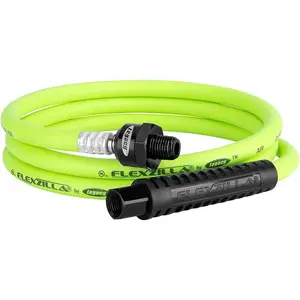 Hardware tools Flexzilla HFZ1405YW2B Whip Air Hose 5 Feet| 1/4" Hose I.D.& 1/2" Fittings| Extreme All Weather Flexibility| Heavy-Duty & Lightweight Construction