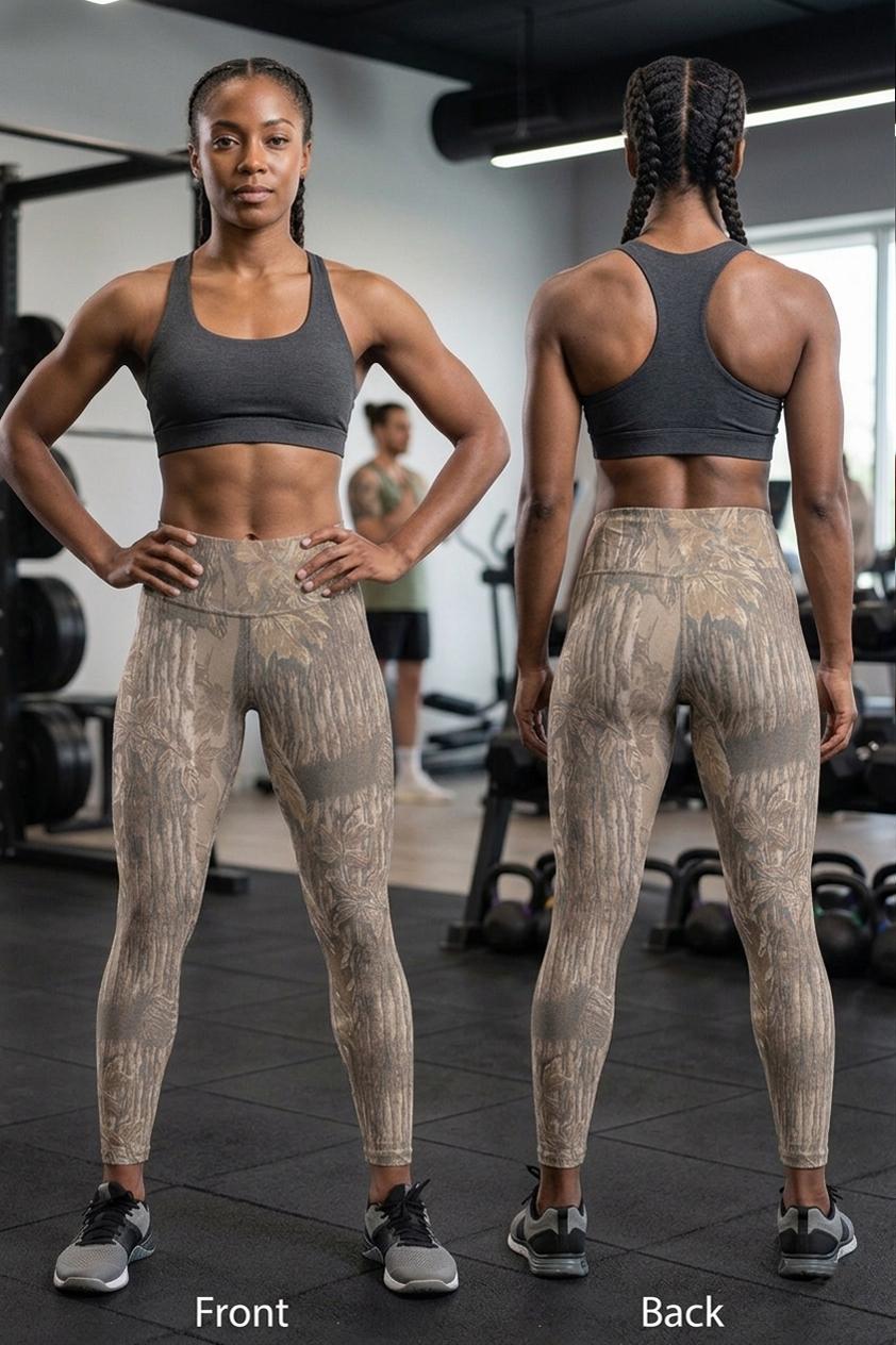 Womens Camouflage Printed Leggings All-Terrain Pants | Realtree Legacy, Women's Leggings, Yoga, Gym, Capris, Plus Size, Gift for Her