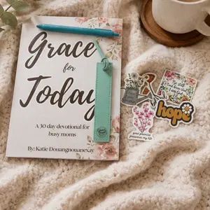 Quiet Time Bundle – Christian Devotional Set | Choose Your Book, Bookmark, Pen & Stickers