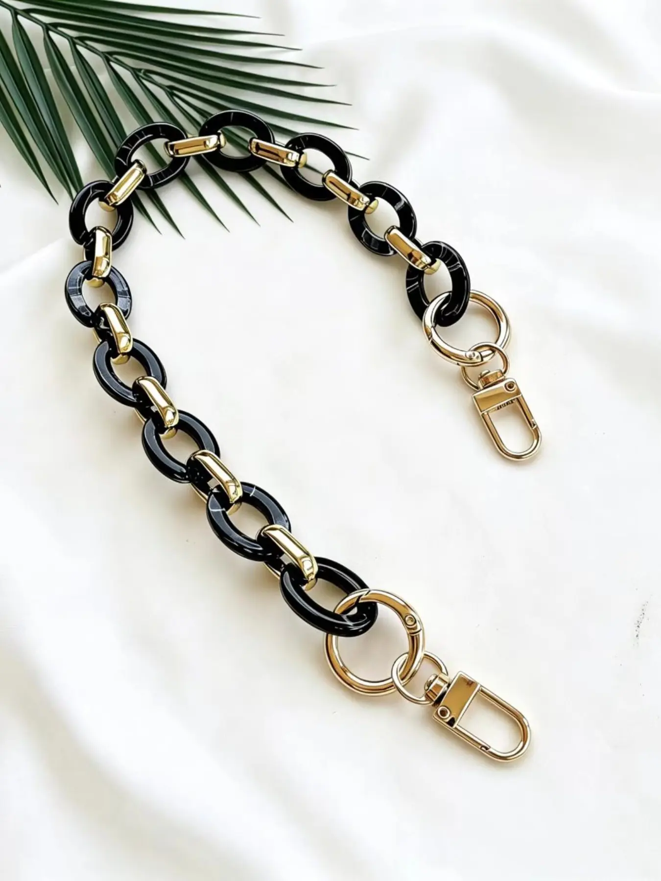 1pcs Acrylic Chain, Solid Color Resin Wrapped Chain, Minimalist Style, Plain Pattern, All Seasons Accessory, Durable and Stylish Design, Durable Fashion Accessory