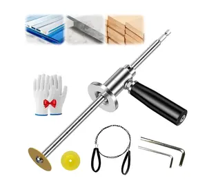 PVC Pipe Inside Cutter with Diamond Grit Cutting Wheel and Handle, Fit for 1-1/2 Inch to 8 Inch,7 Inch Adjustable Cutting Depth,1/4in Hex Shank Fit for Impact Drivers and Drills,dealsforyoudays