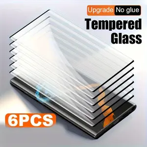 Tempered Glass Screen Protector, No Glue Design Full Coverage Anti-scratch Protective Film, Phone Accessories for Samsung S24 Ultra/S24/S24+/S23 Ultra/S23+/S22, Cases