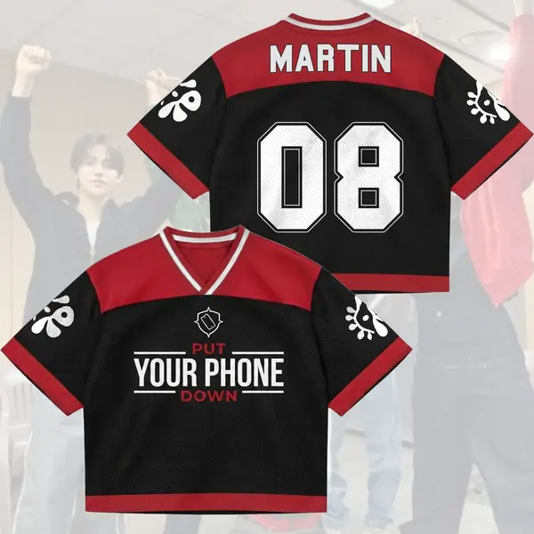Cortis Tour Put Your Phone Down Mixed Mesh Jersey Gift For Fans, Cortis Put Your Phone Down Tour Jersey Concert Fan Shirt