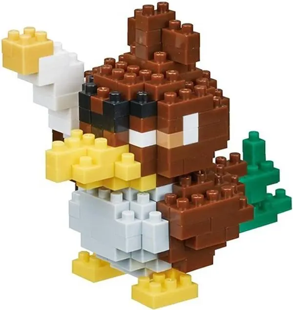 Nanoblock Pokemon Series Galarian Farfetch'd Construction Set - 190 Pieces, 2.3" Tall TV or Movie Character Collectible Figurine, Incredible Detail, Unisex Adult Miniature Toy, Ages 12+, Detailed Instructions