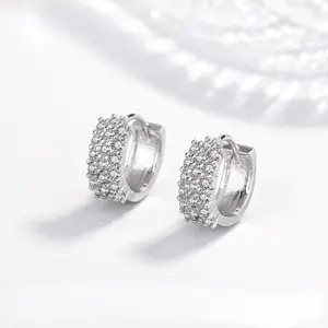 Glamour Moissanite Earrings S925 0.9 CT - Round Cut - Lore Jewelry