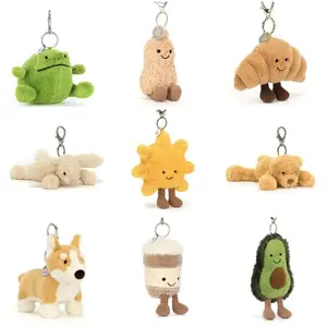 Jellycat Plush Bag Charm – Cute Aesthetic Mini Stuffed Keychain, Viral TikTok Bag Accessory, Perfect Gift Idea