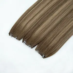 ALT Hair Extensions Macchiatto 18” Micro Weft Weight 60g Color Rooted 8/8/18. Ethically Sourced, Double-Drawn Excellence, Full Cuticle Alignment, Natural Strength and Luster