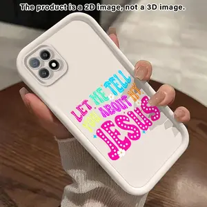 Jesus Share Message2D Pattern Case suitable for OPPO OPPO A53s A52 2020 A17K A16E A16K S16S A Series(A15-A15S A12-A12S A11S-A11K A1-A5X A3-A38 A40 A9 2020)Pro 4G 5G Protective Smartphone Casing