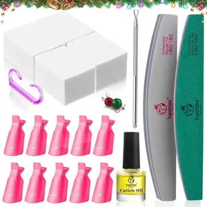 Beetles Gel Polish Remover Kit - Nail Gel Removal Tool for Soak Off Gel Polish Easy Manicure Removal for Women Girls