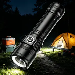 Portable Outdoor Fire Starter Flashlight, Rechargeable, Suitable for Emergency Rescue
