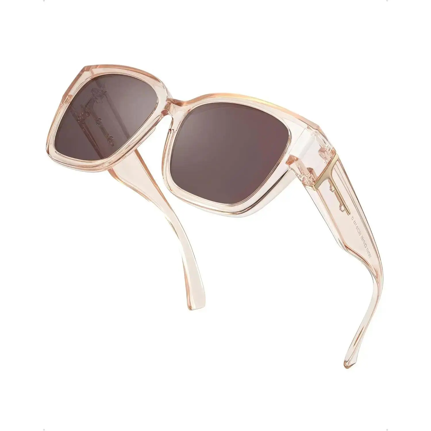 Clear Champagne Frame - Brown Lens