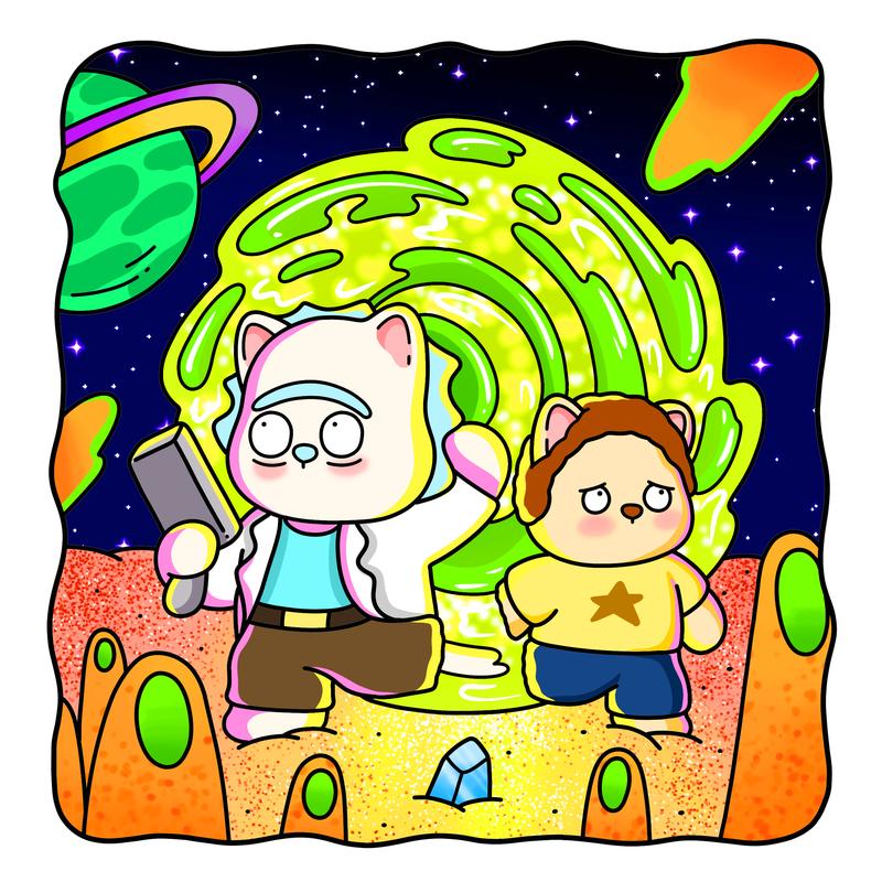 Fuzzy Meowvies 3 Cozy and Cute Coloring Book for Adults & Teens Featuring Comfy Cat Friends in TV Series-Inspired Scenes