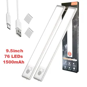 Under Cabinet Lights,Motion Sensor Night Light Indoor,1500mAh USB Rechargeable Light,Magnetic Installation Dimmable Lights for Kitchen,Wardrobe,Pantry, Closet,Bathroom,Stairs,Sink Cabinet,Garage,Thanksgiving decor,Christmas gifts ,Holiday Haul
