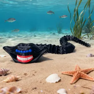 1pc | El Gran Majá | Gran Maja | The Great Majah | Bloop | Ecuadorian | Dark Gray| No Power Required Desktop Decoration | Suitable for Bookshelves or Office | Deep‑Sea Design Statue | Halloween Gift | Sea eater | Decorative Sculptures