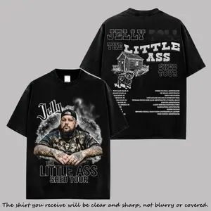 The Little Ass Shed Tour - Jelly Washed T-Shirt V2, Country Rock Outlaw Fans, Blue-collar America Fans, Country Rap Music Graphic Tee, Concert Tour Merch Shirt, Vintage Streetwear Unisex Tee, Fan Gift