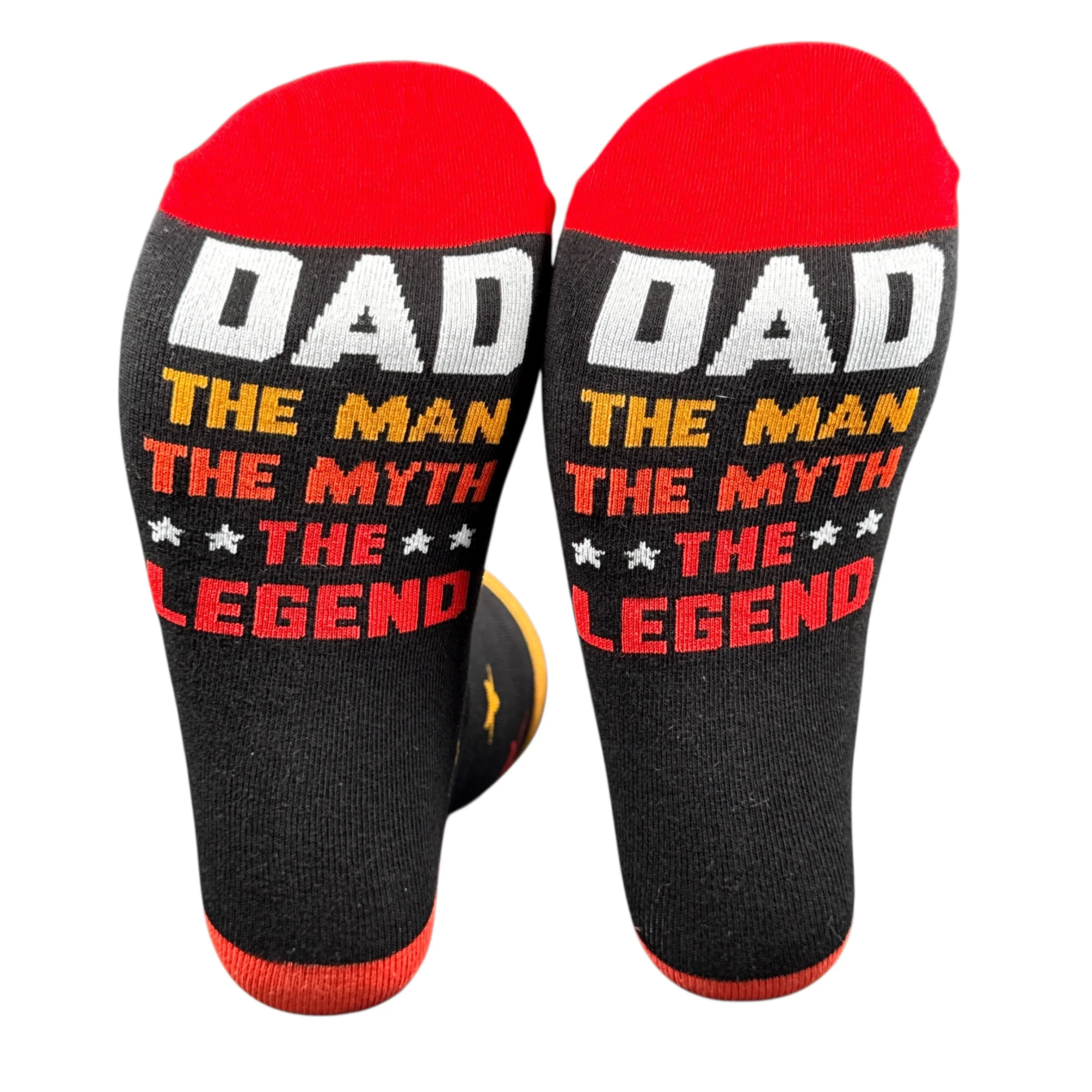 Funny Dad Socks for Cool Pops - Hilarious Fathers Day Novelty Footwear Funny Graphic Socks Comfortable Fitted Spandex Cotton