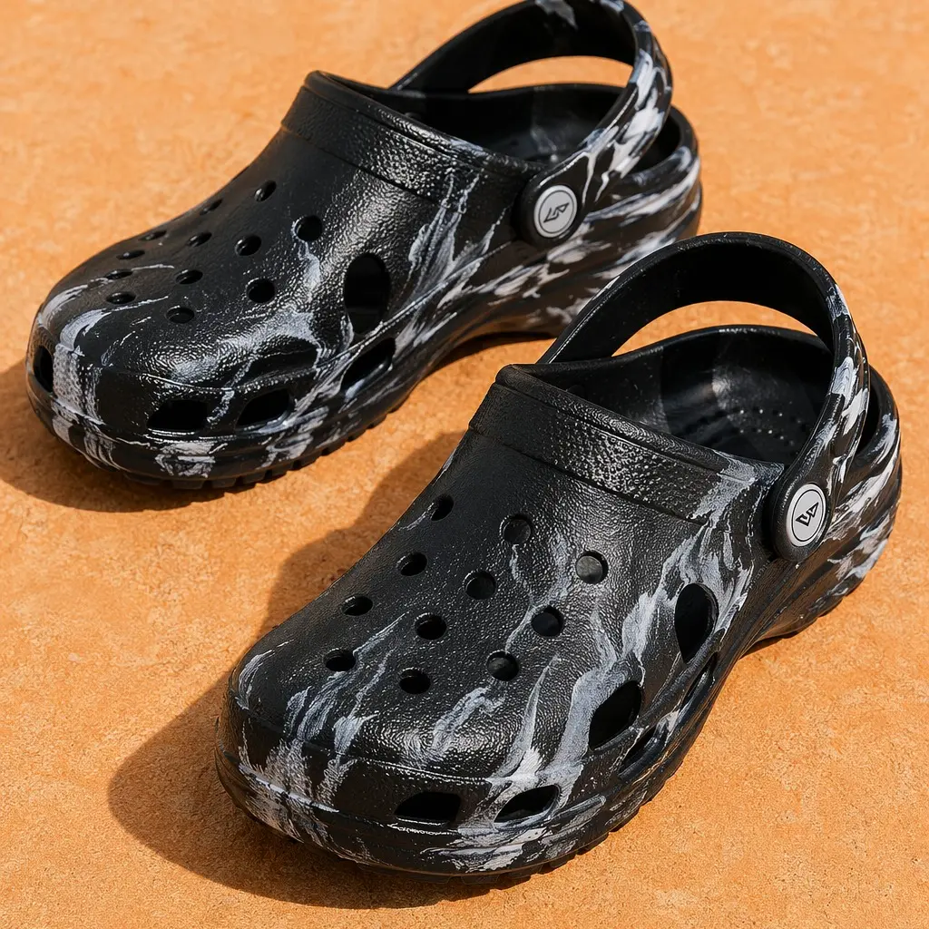 Kids' EVA Clogs, 2-Way Slip-On Outdoor Water Shoes for Boys & Girls with Arch Support and Anti-Slip Soles, Soft Footwear