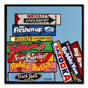 Chew on This Wall Art Print, Artwork with Print and Frame