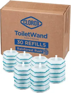 ToiletWand Disinfecting Refills, Rainforest Rush, 30 Ct (Package May Vary)