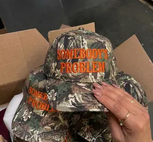 Somebody's Problem Camo Hat, Country Camo Hat, Country Concert Hat