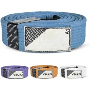Rustic Series BJJ Belt,Judo Belt, Jiu Jitsu Pro BJJ Belts with Sleeve Bar for Ranking Stripes Size A1 - A4