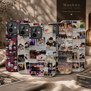5 Ops Manhwa Cute Couples Art Tough Case, Kawaii Gift for BL Gift for Fans, Korea BL Phone Cover